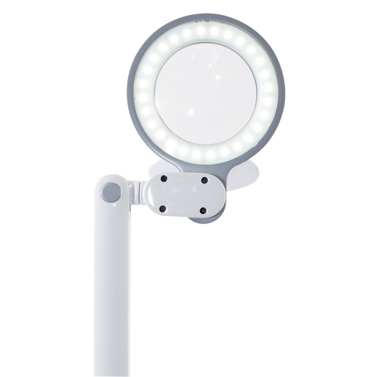 OttLite Space Saving LED Magnifier Desk Lamp 1.75x Optical Grade